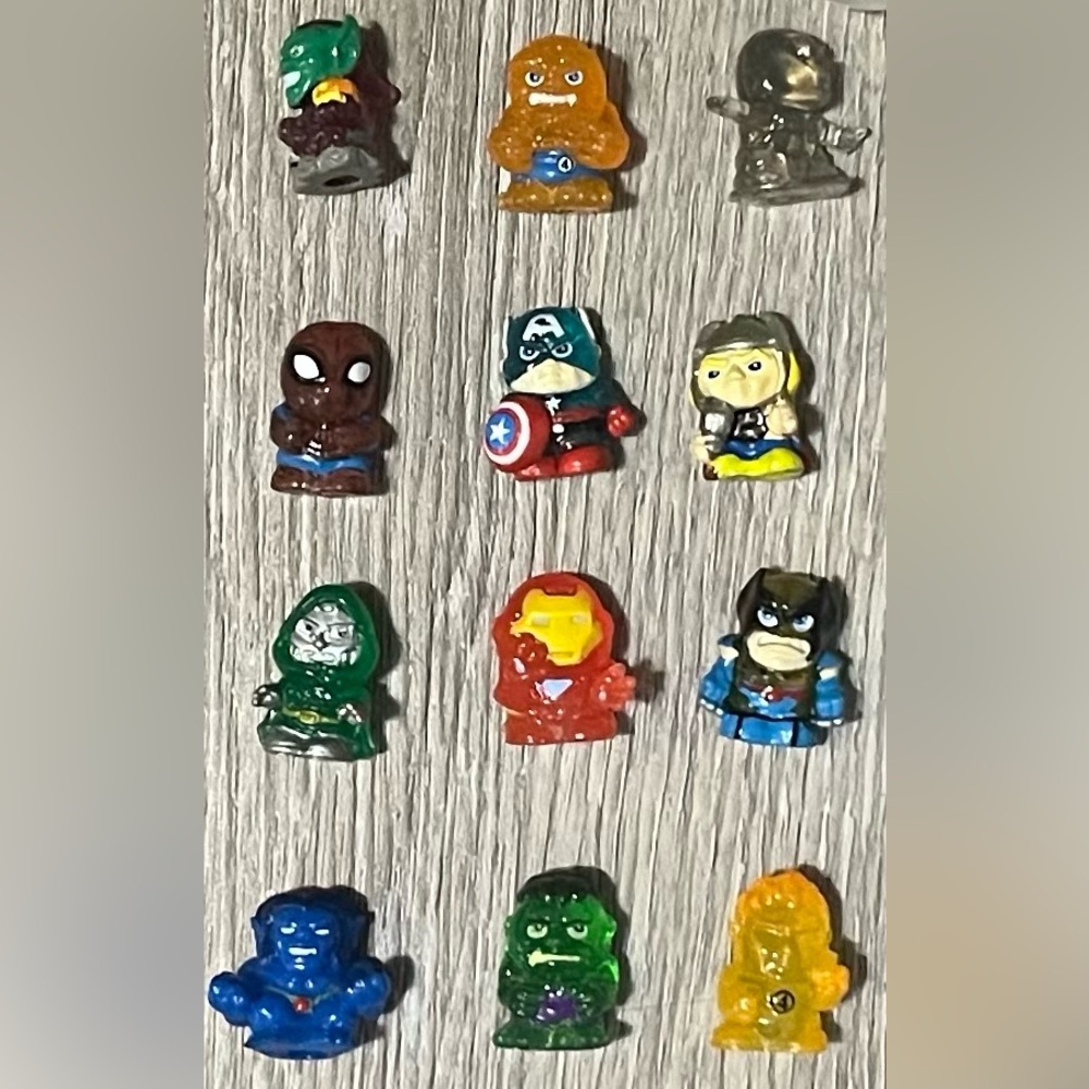 Squinkies Marvel Universe: Spider-Man, Hulk, Captain America +